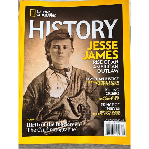 National Geographic Magazine History Jesse James - Picture 1 of 1